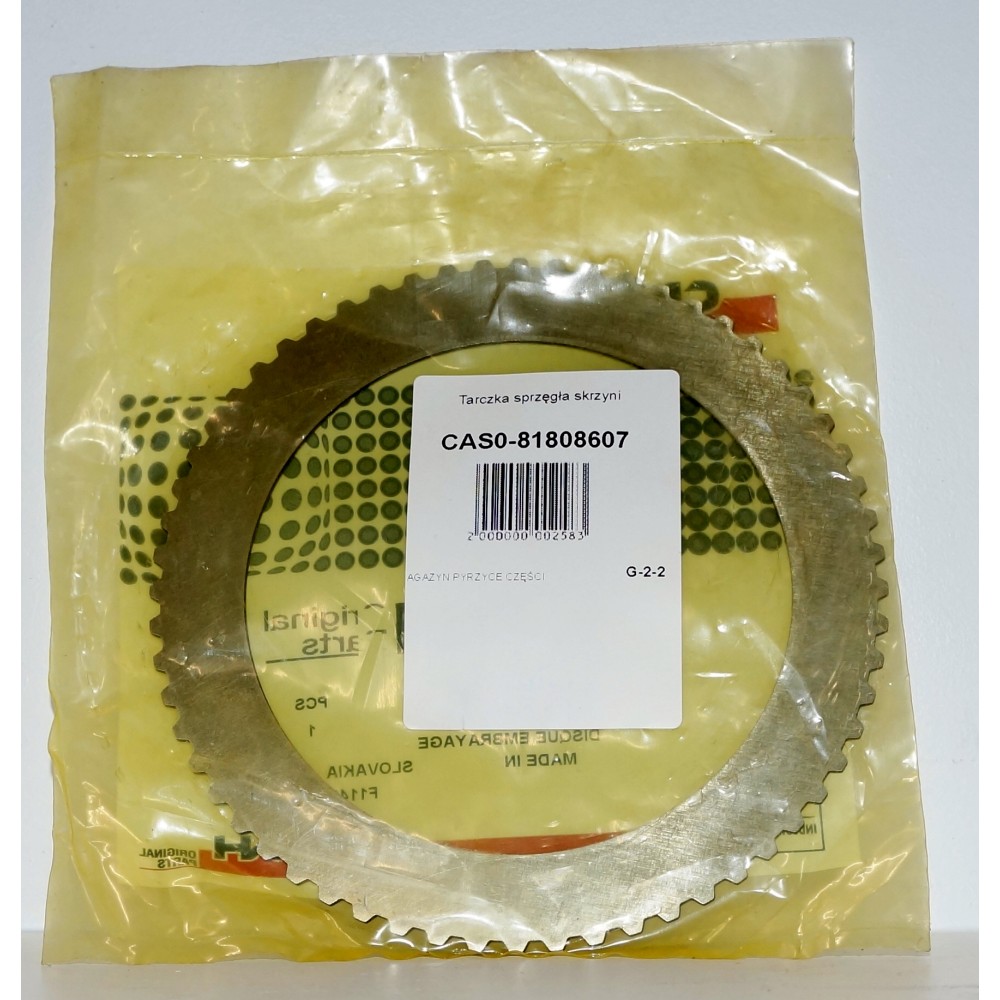 Tarczka sprzęgła skrzyni Case 81808607