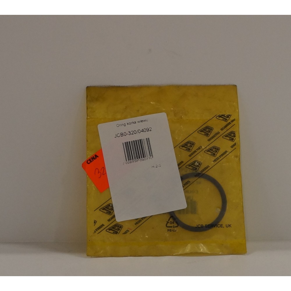 Oring korka wlewu JCB 320/04092